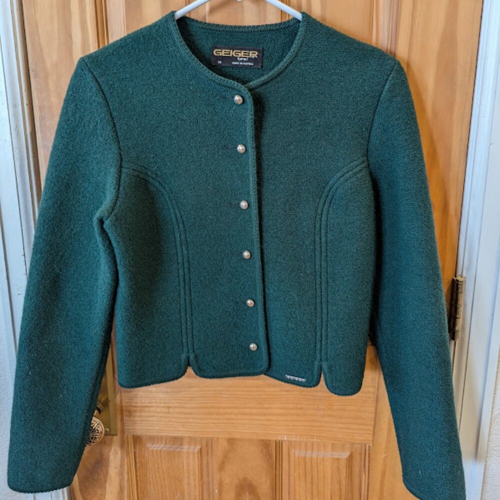 Vintage Geiger, hunter green, jacket